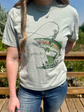 Wyoming Cowboy Fishing Comfort Colors Crewneck