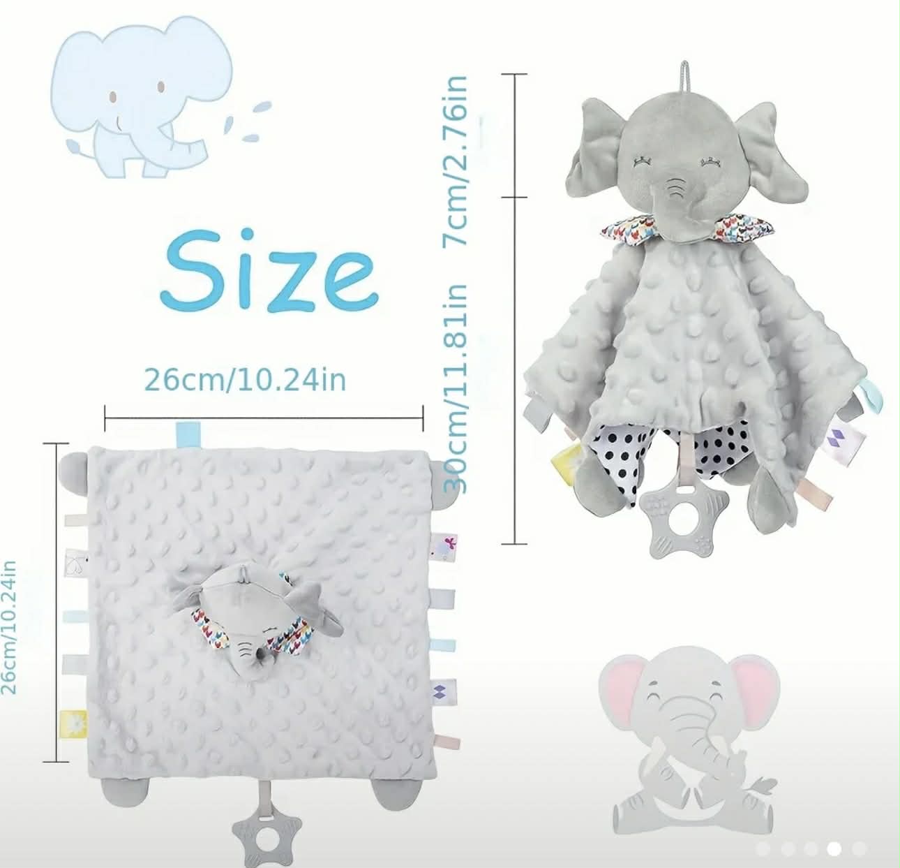 Baby Minky Animal rattle Lovies 3 Animals to choose from and personalized