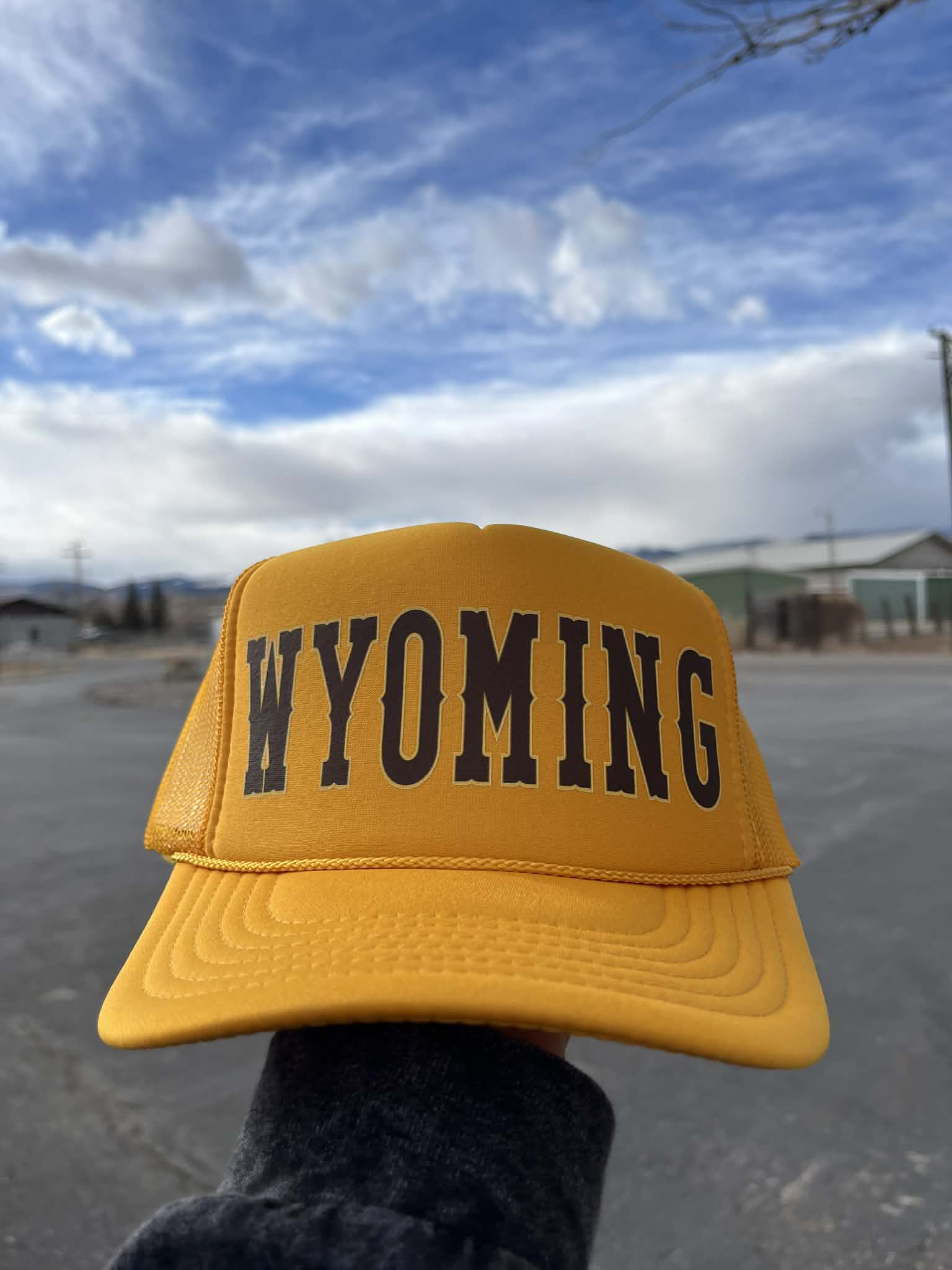 Wyoming Varsity Trucker Hat Choose your color