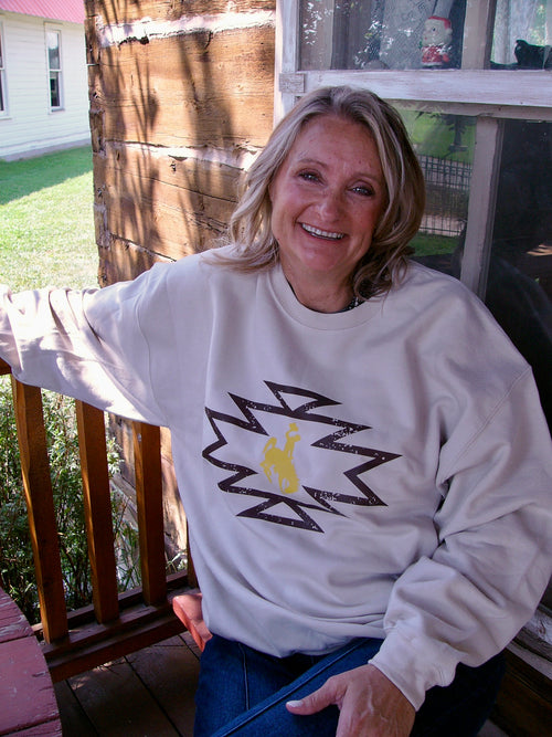 Aztec Bucking Horse Crewneck