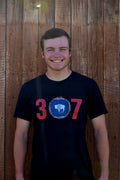 307 with Wyoming State Seal T-shirt