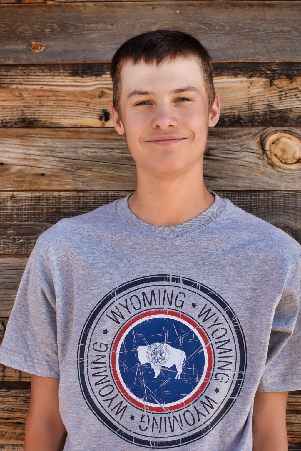 Wyoming State Seal Circle T-shirt