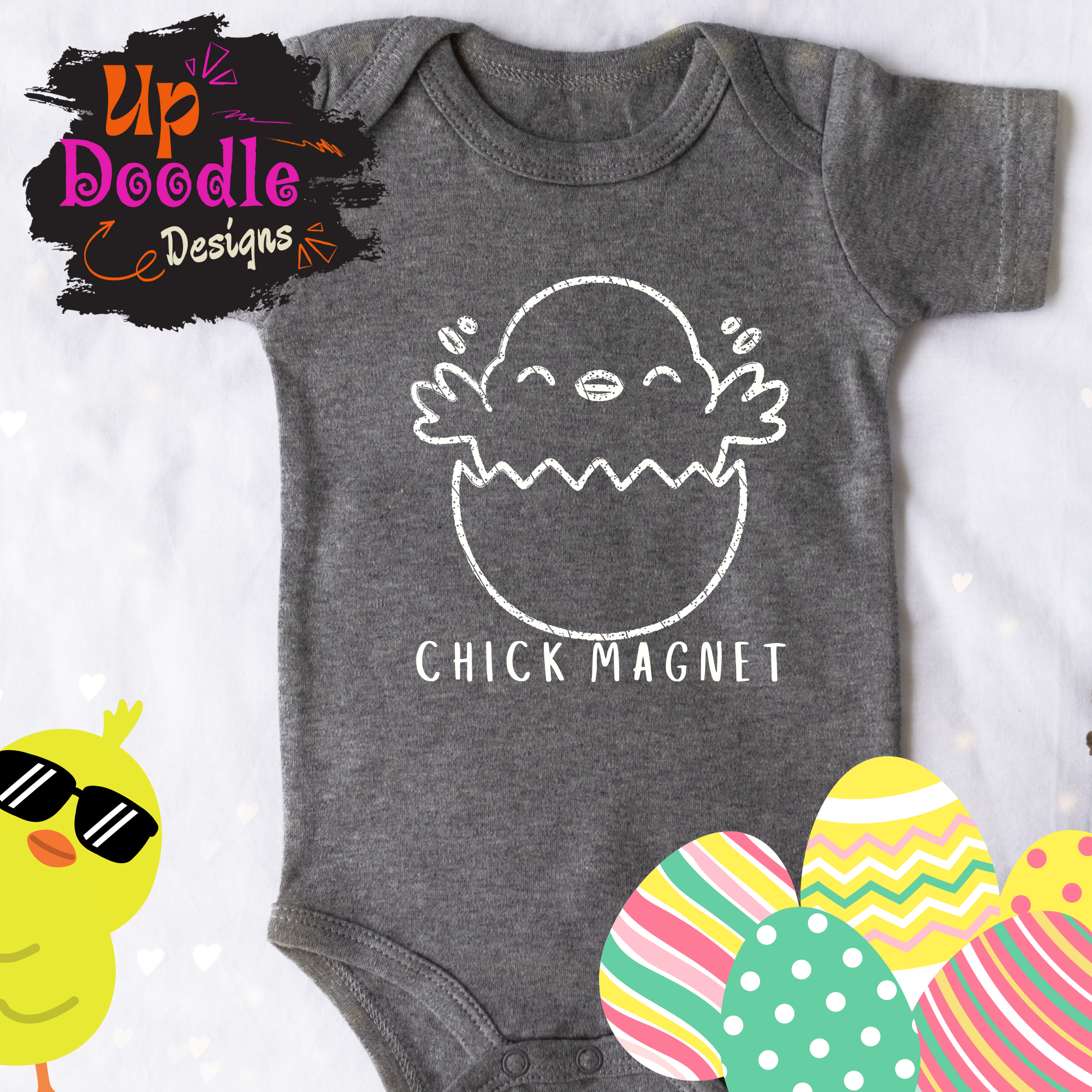 H916 Chick Magnet  DTF/Sublimation Transfer