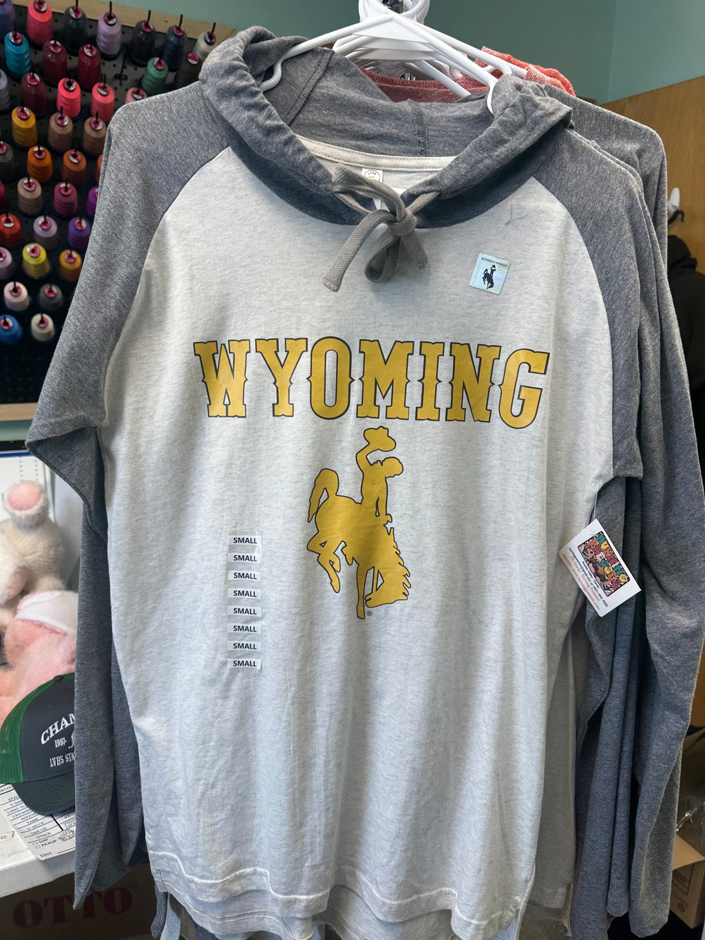 50% OFF Men's Long Sleeve Hoodie LAT T-Shirt WYOMING
