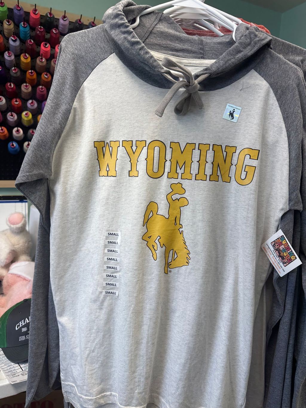 50% OFF Men's Long Sleeve Hoodie LAT T-Shirt WYOMING
