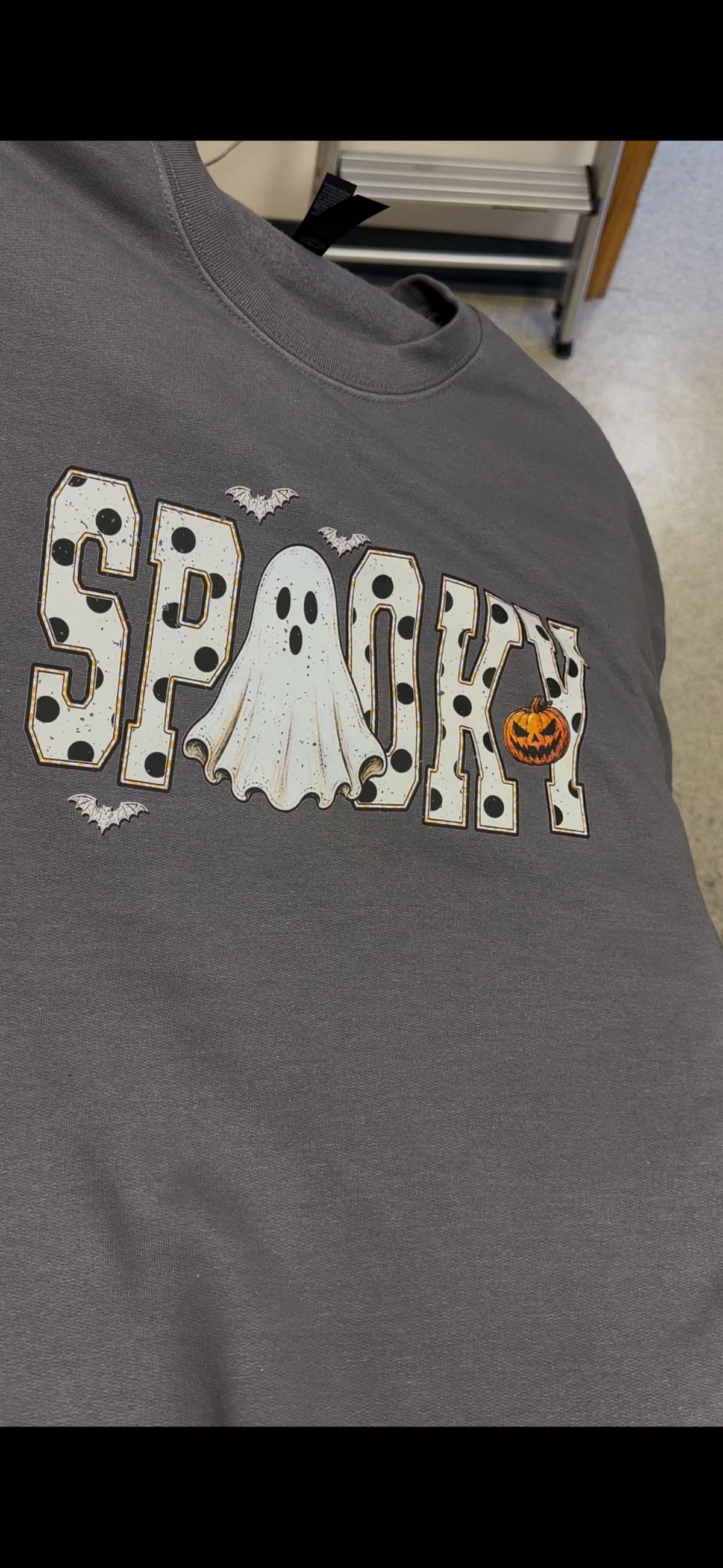 Spooky polka dot crewneck