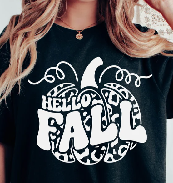 SS153 Pumpkin Hello Fall Screen Print