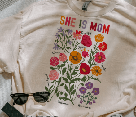 3814 She is Mom DTF/Sublimation Transfer