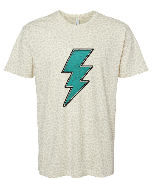 Turquoise Lighting Bolt DTF/Sublimation Transfers