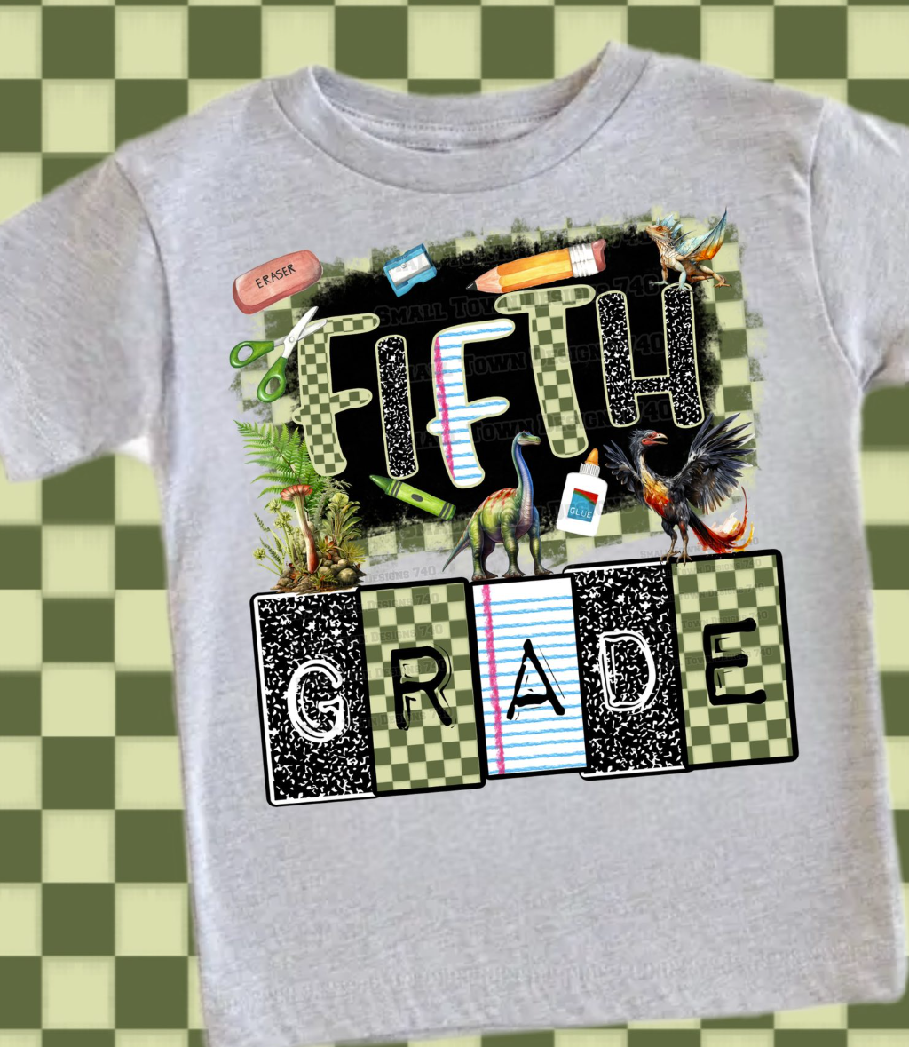Back to School Grade Shirts DTF Transfers