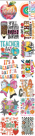 Teacher Premade gang sheet 21 x 80