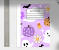 Purple Halloween Composition Notebook or Print do It yourself