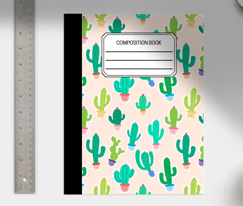 Cactus Composition Notebook or Print do It yourself