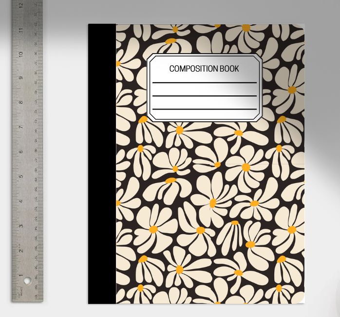 Daisy Composition Notebook or Print do It yourself