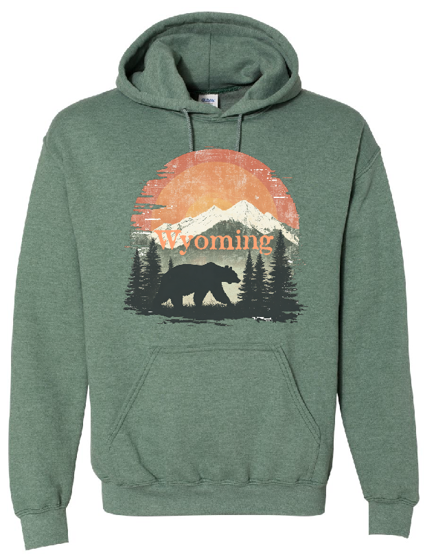Wyoming MTN bear Hoodie