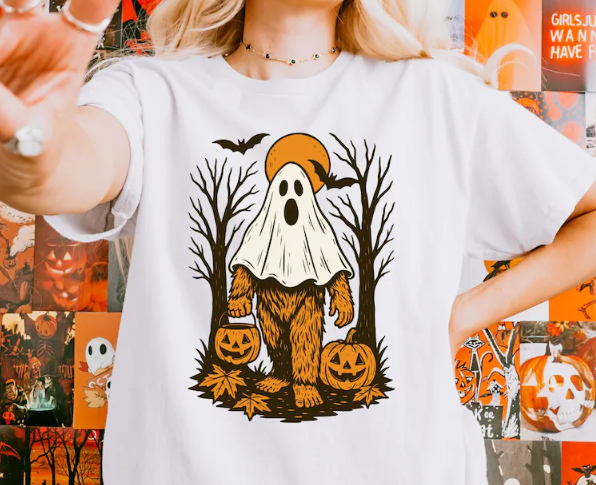 Big Foot Ghost DTF Transfer