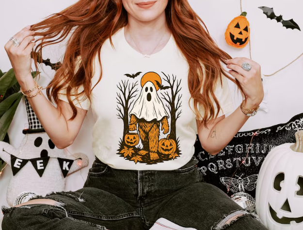 Big Foot Ghost DTF Transfer