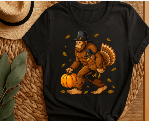 Big Foot Turkey DTF Transfer