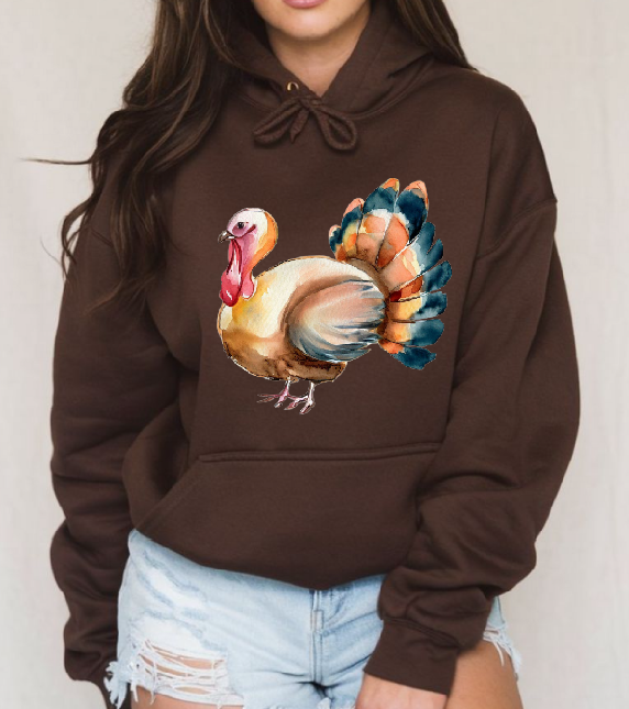 Watercolor Turkey DTF Transfer