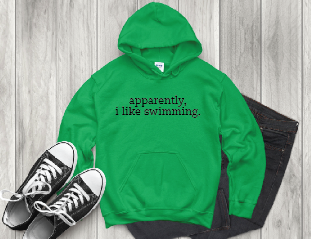 Apparently, I like swimming DTF Transfer