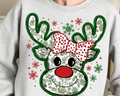 Green croquette Reindeer DTF Transfer