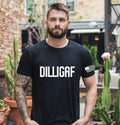 DILLIGAF T-shirt with Flag on sleeve