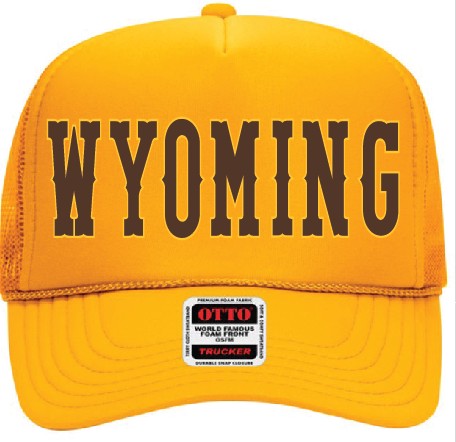 Wyoming Varsity Trucker Hat Choose your color