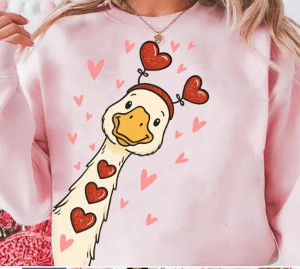 Valentine Goose DTF Transfer