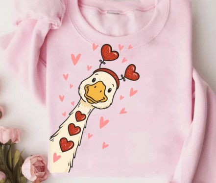 Valentine Goose DTF Transfer