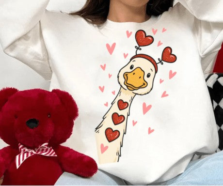 Valentine Goose DTF Transfer