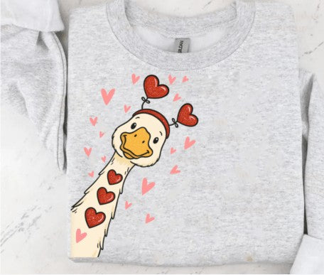 Valentine Goose DTF Transfer