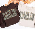 Darlin Camo Brown or sand Crewneck