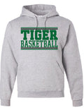 Tiger Basketball Hoodie in Grey or Black