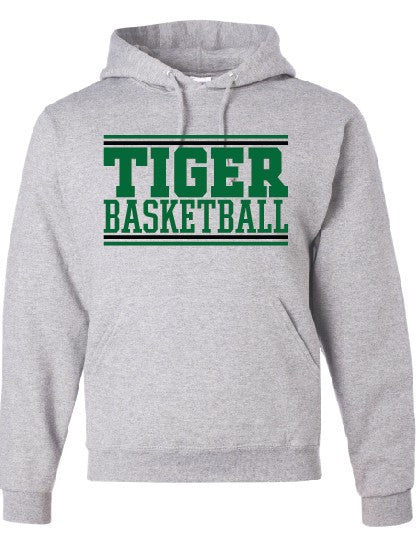 Tiger Basketball Hoodie in Grey or Black