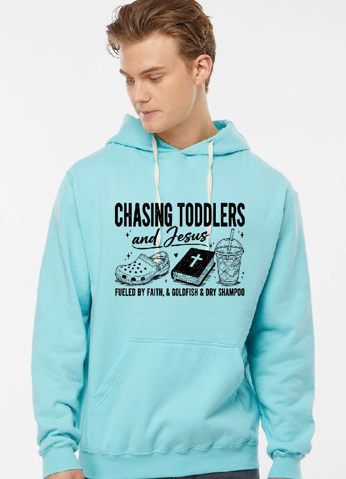 Chasing Toddlers and Jesus DTF Transfer