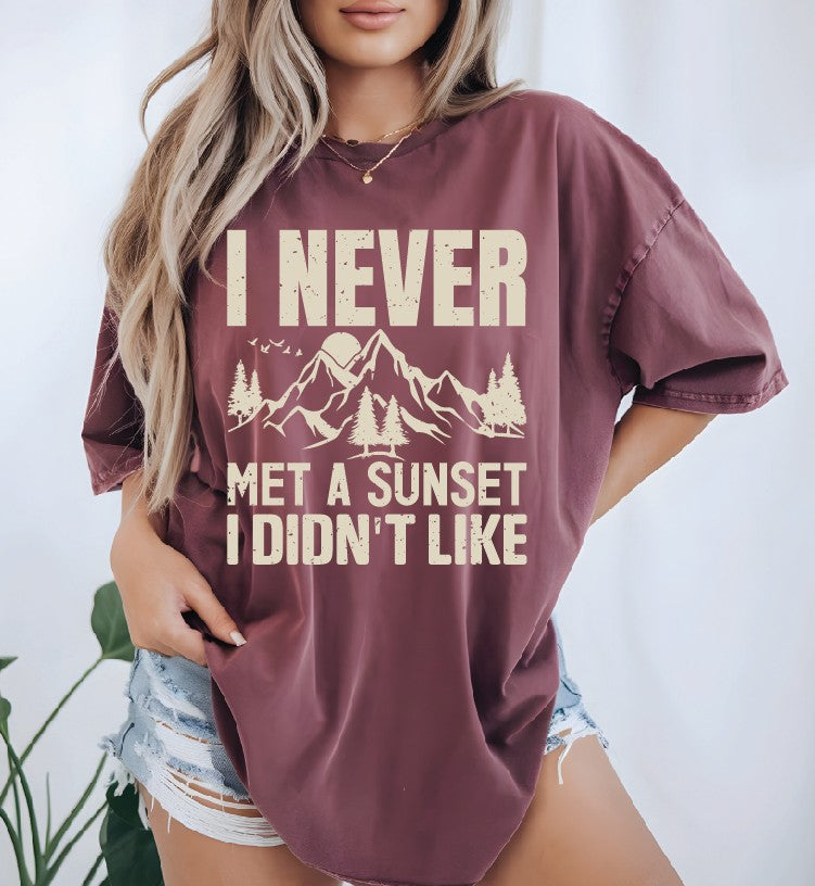 I never met a sunset I didn't like DTF Transfer