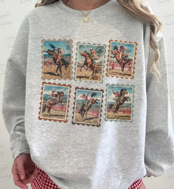 Cowboy Stamp Crewneck