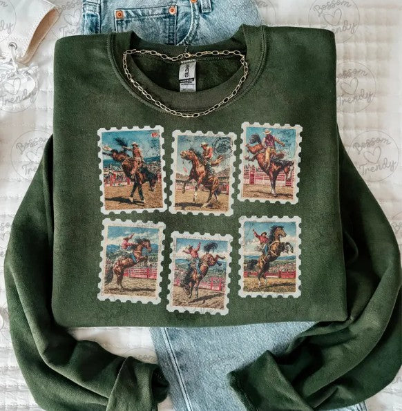 Cowboy Stamp Crewneck