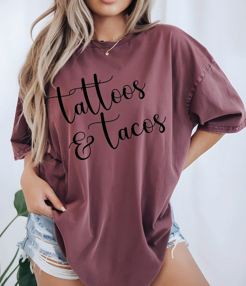 Tattoos and Tacos DTF Transfer