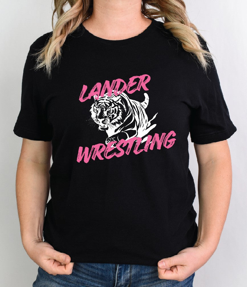 GIRLS Lander Tigers Wrestling T-Shirt for State