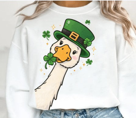 Silly St. Patricks Goose DTF Transfer