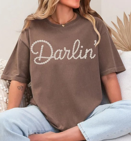 Faux Pearls Darlin' DTF Transfer