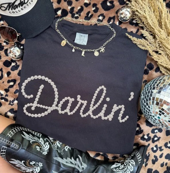 Faux Pearls Darlin' DTF Transfer