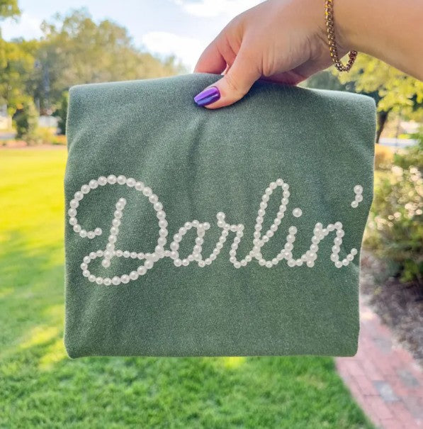 Faux Pearls Darlin' DTF Transfer