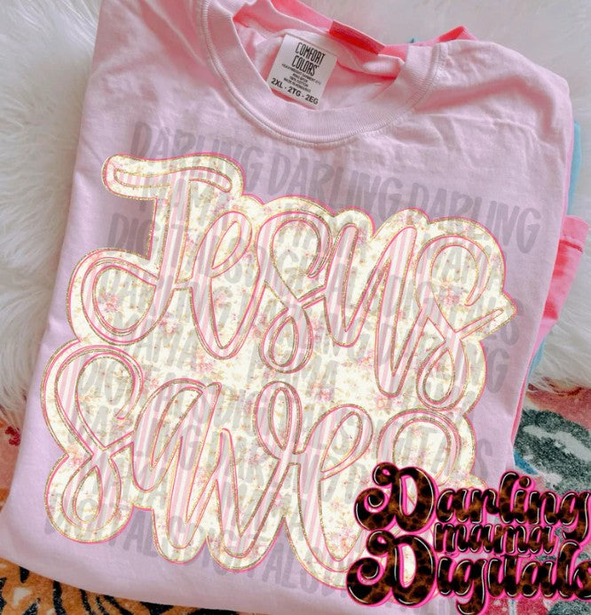 Jesus Saves DTF Transfer