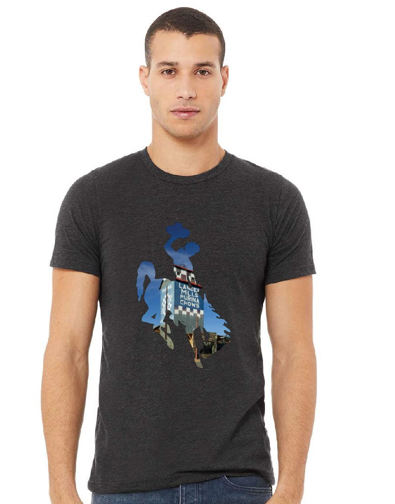 Lander, WY Bucking horse on tanks or tees