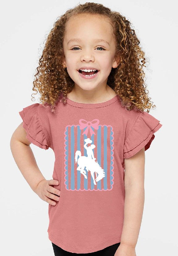 Girl Youth Bow Frame T-shirt