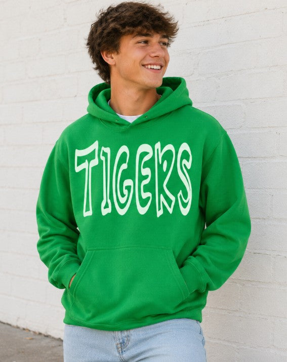 Green Tigers Hoodie