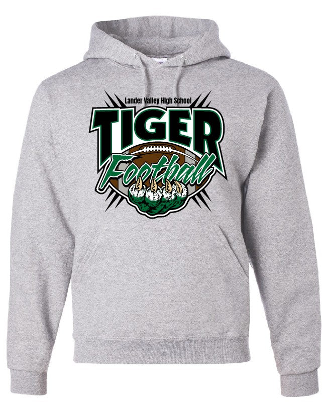 Lander Valley Tiger Football choose your brand of Hoodie