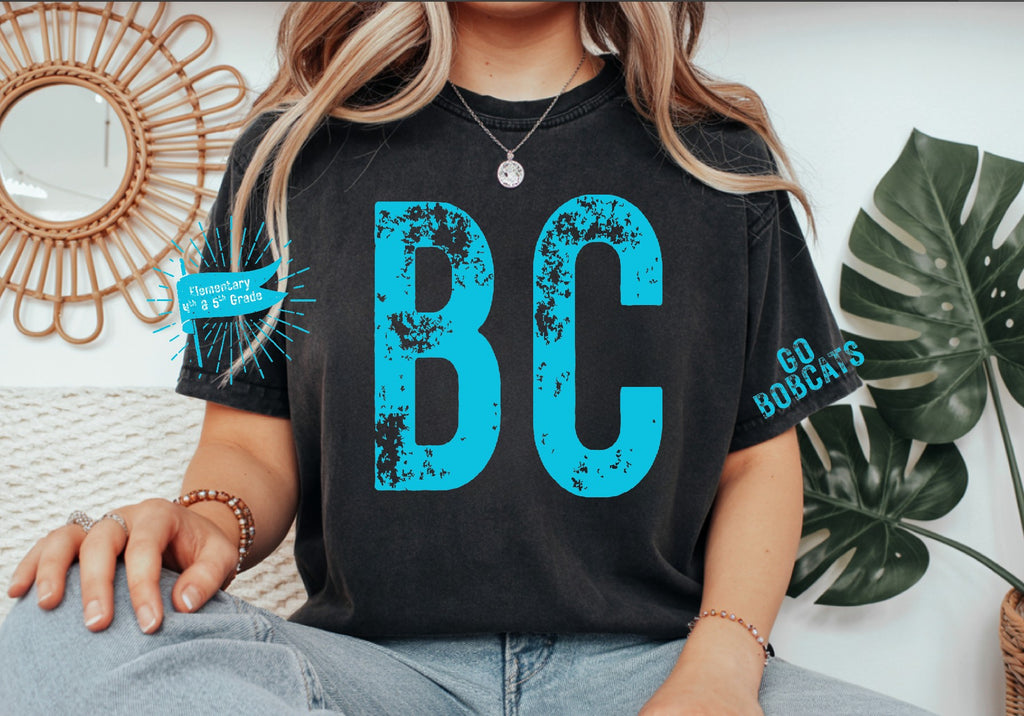 Distressed Game Comfort Colors Shirt pick your local schools